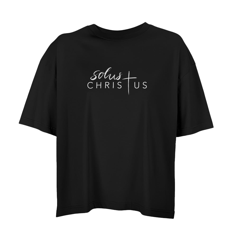 Damen Oversized Boxy Shirt - Solus Christus