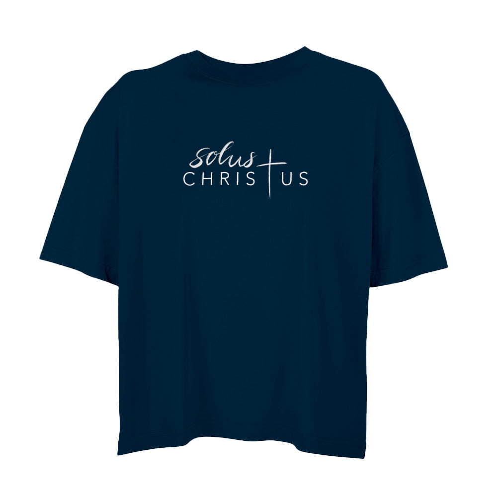 Damen Oversized Boxy Shirt - Solus Christus